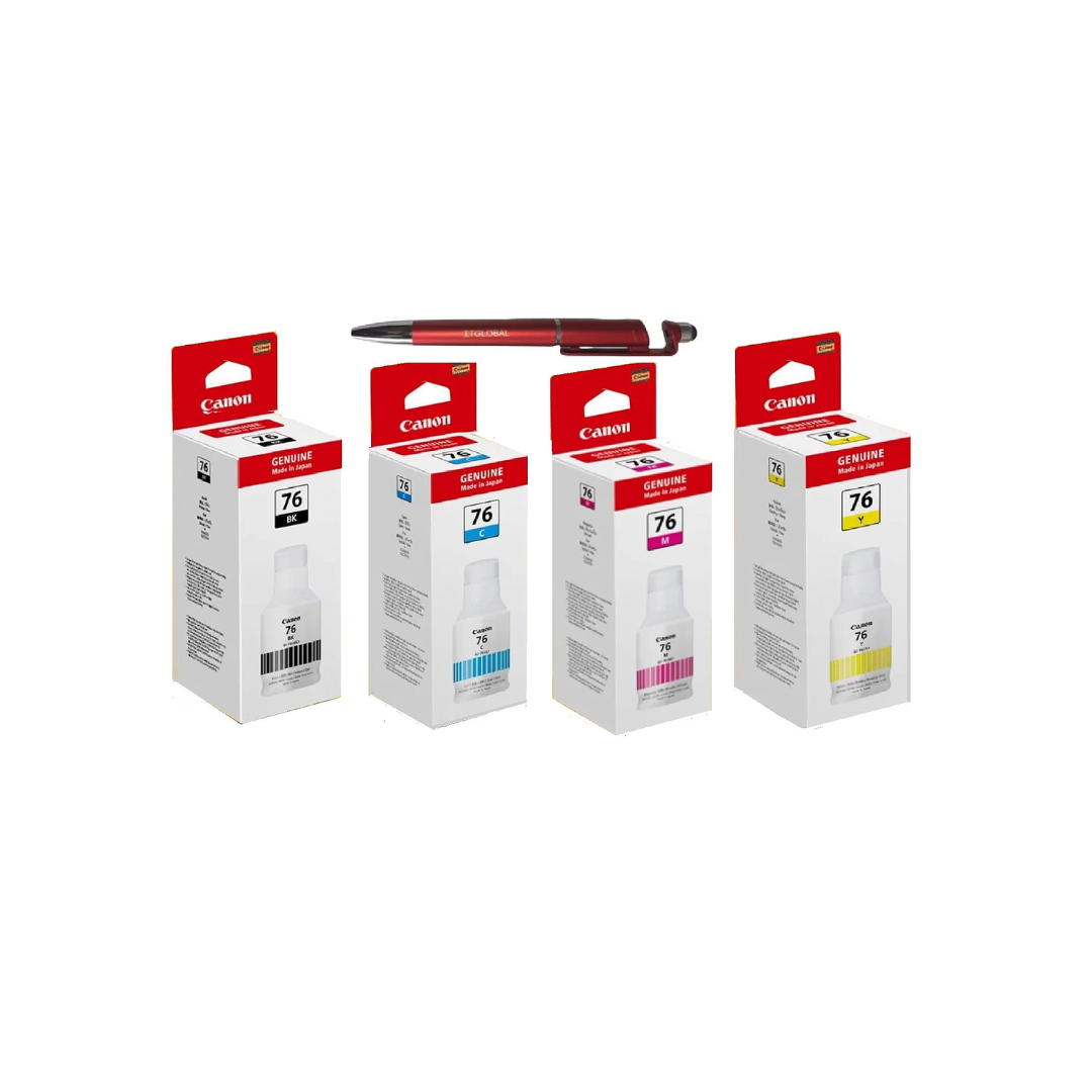 Canon Original Black, Cyan, Yellow & Magenta Ink Bottle Set