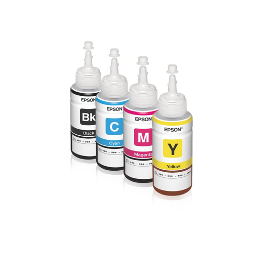 Epson T664 Original Ink Bottle Bundle – 70 ml Each, 4-Color Pack