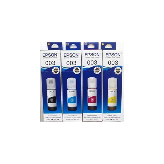 Epson 003 Original Ink Bottle Set – 4-Color Pack for L3110, L3150, L3250 & Compatible Printers