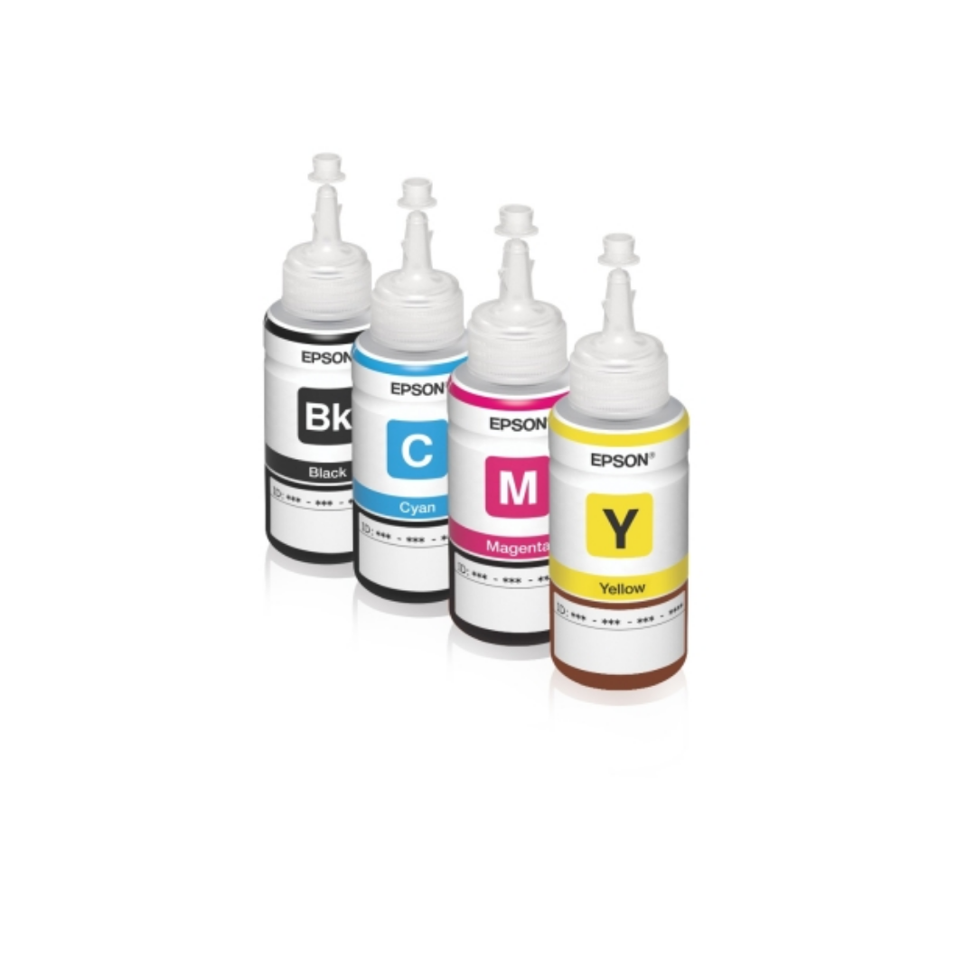 Epson T664 Original Ink Bottle Bundle – 70 ml Each, 4-Color Pack