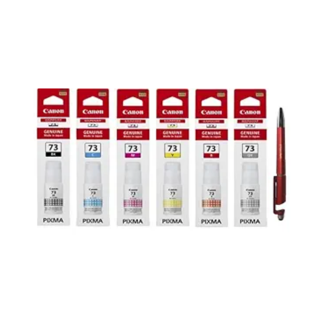 Canon GI-73 4-Color Ink Bottle Set for Compatible PIXMA Printers